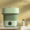 mini portable washing machine | foldable washing machine | compact laundry appliance | ultrasonic cleaning
