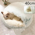 2-in-1 Dog & Cat Bed - Round Plush Warm Winter Pet House Meifu Market