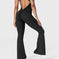 solid color sling jumpsuit | nylon spandex fabric | one piece yoga outfit | ultrasonic cleaning