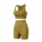 wireless sports bra and shorts set | moisture-wicking fabric | high-impact support bra | ultrasonic cleaning