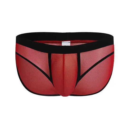 Men's Low-Rise Mesh Briefs - Breathable Nylon Elastic Underwear Meifu Market