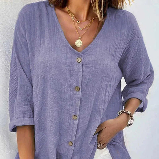 lightweight cotton fabric | breathable summer tops | v-neck tshirt women | ultrasonic cleaning