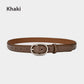 Women's Winter Jeans Strap Pant Belt Decoration Thin Belt Cowhide Black South Korea Simple meifu market