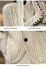Pure Wool Cardigan Women's Stand Collar Outer Sweater Loose Knitted Coat Meifu Market