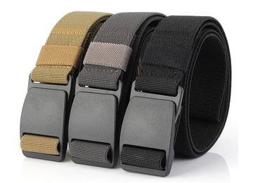 Elastic Belt Donefu Plastic Steel Pom Buckle Casual All-Match Belt meifu market