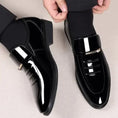 Men's Business British Style Patent Leather Shoes Meifu Market