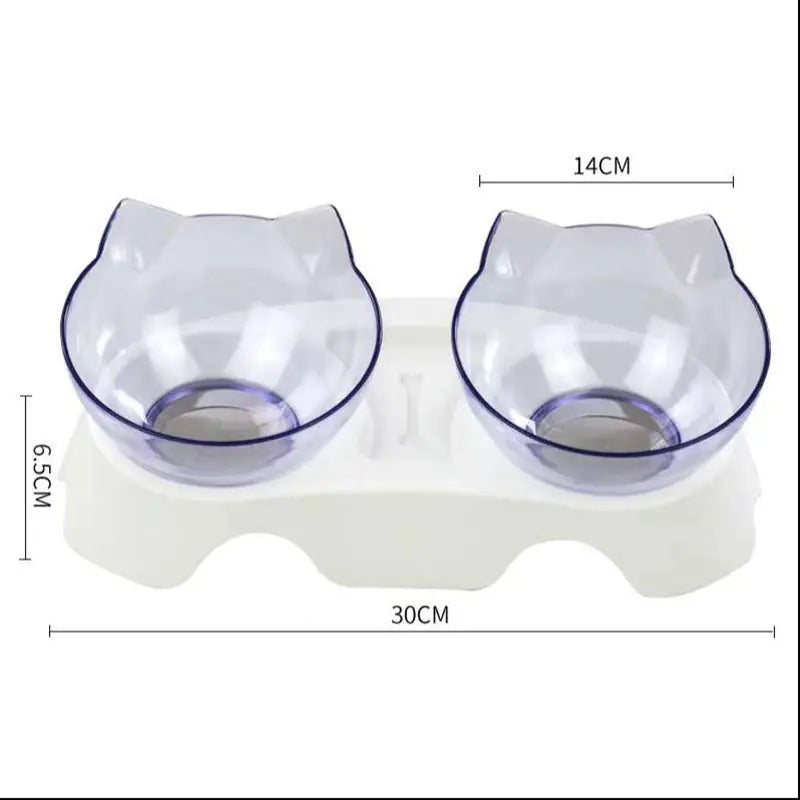Cat Double Bowl Cat Food Bowl Protects Cervical Vertebra Meifu Market