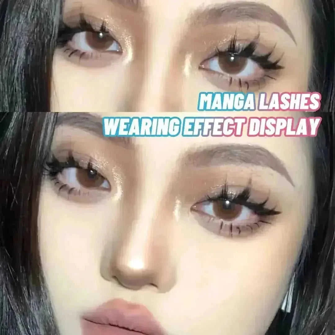 5 Pairs Manga Lashes New Arrival Anime Cosplay Natural Wispy Korean Makeup Artificial False Eyelashes - view 8