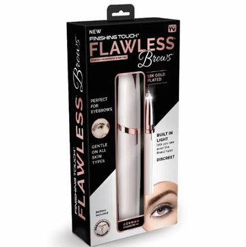 Electric Eyebrow Trimmer - Painless Flawless Brows Hair Remover with LED Light