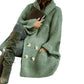 Elegant Polo Collar Plus Size Women's Coat Meifu Market