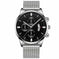 stainless-steel mesh band | 40mm case diameter | sapphire crystal glass | energy saving