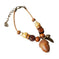 vintage tribal necklace | boho leather jewelry | double layered braided necklace | ultrasonic cleaning