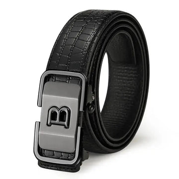 Automatic Buckle Genuine Leather Belt For Middle-aged And Young People meifu market
