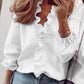 European and American new long-sleeved ruffled shirt Meifu Market