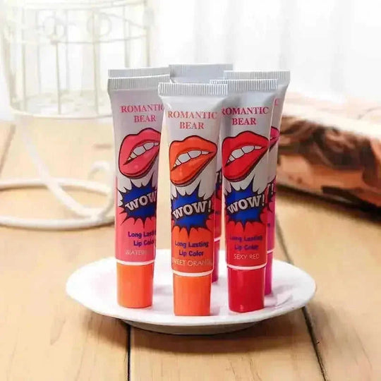 Amazing 6 Colors Peel Off Liquid Lipstick Waterproof Long Lasting Lip Gloss Mask Moisturizer Makeup Tear Pull Lip Lint...