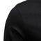Mens V Neck Slim Fit Base Layer Shirt Khaki - in use demonstration