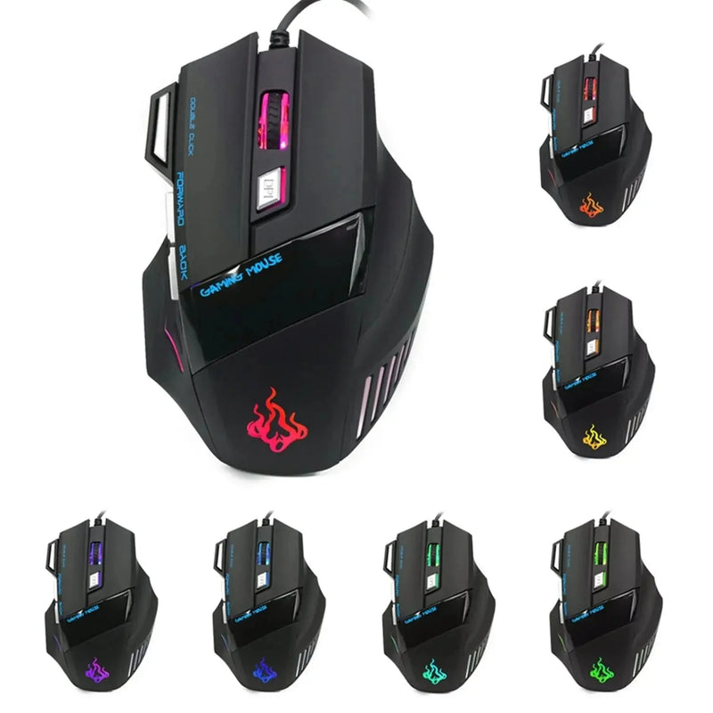 rgb gaming mouse | programmable buttons mouse | high-precision sensor | ultrasonic cleaning