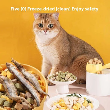 Pet Freeze-dried Snacks Egg Yolk Chicken Grains Dog Cat Snacks Meifu Market