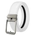 genuine leather belt | automatic buckle mechanism | stainless steel buckle | energy saving