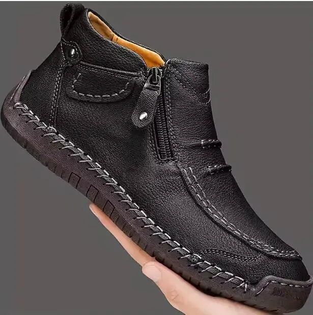 Chelsea Plus Size Men's Shoes Casual Slip-on Flat High Top Meifu Market
