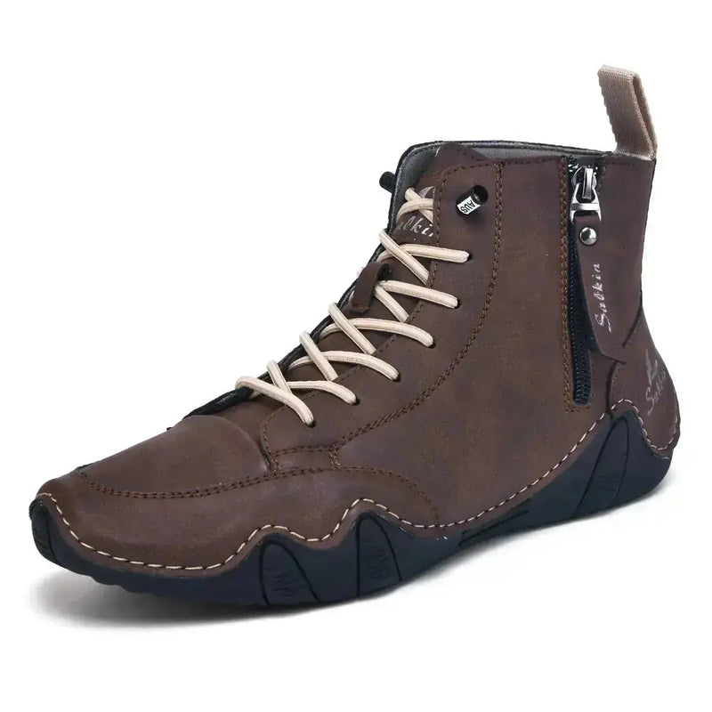 Men's High-top Handmade Leisure Ankle Boots Meifu Market