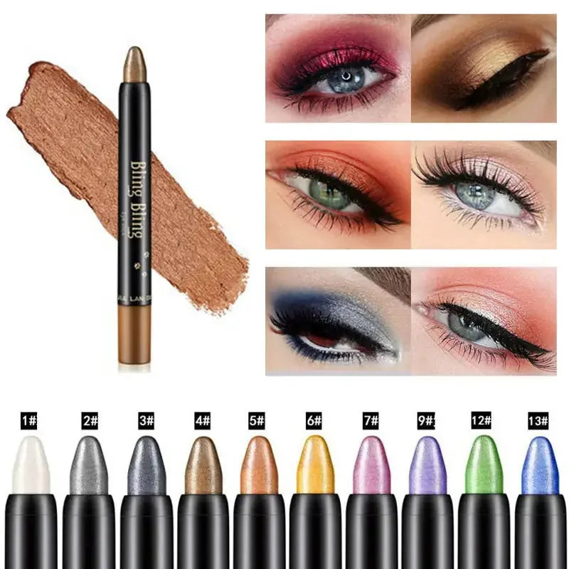 pearlescent eyeshadow pen | waterproof gel eyeliner | long-lasting eyeshadow stick | ultrasonic cleaning