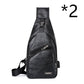 Casual Fashion Men's USB Charging Chest Bag meifu market