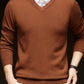 merino wool sweater | lightweight v-neck sweater | breathable thin knitwear | ultrasonic cleaning