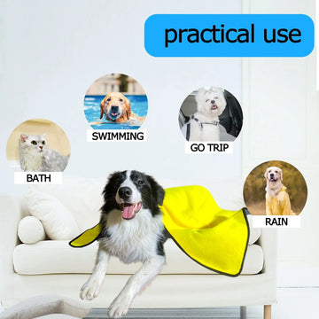 Dog Towels For Drying Dogs Drying Towel Dog Bath Towel, Quick-drying Pet Dog And Cat Towels Soft Fiber Towels Robe Super Absorbent Quick Drying Soft Microfiber Pet Towel For Dogs, Cats Yellow Meifu Market