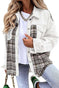 Denim Jacket Long Sleeve Plaid Button Down Shirt Meifu Market