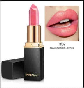 temperature change lipstick | metallic lipstick set | pearlescent lip gloss | energy saving