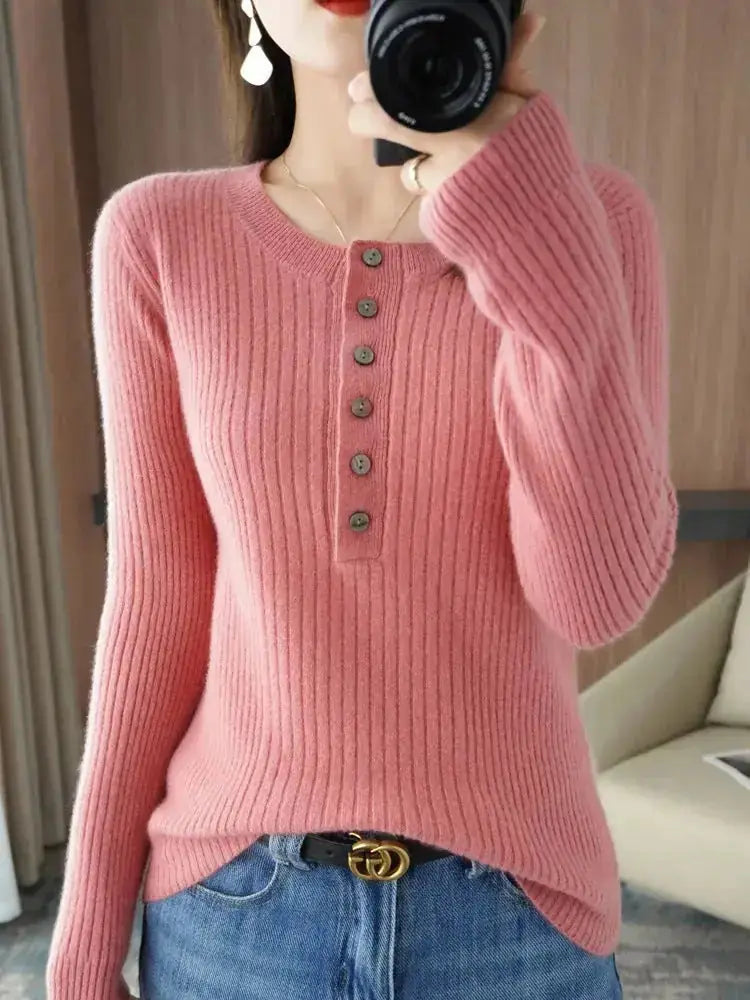 soft cashmere sweater | oversized women sweater | round neck long sleeve | energy saving