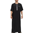 lightweight cotton thobe | breathable prayer robe | long sleeve arabic robe | energy saving