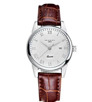 slim profile unisex timepiece | stainless steel case construction | business casual accessory | ultrasonic cleaning