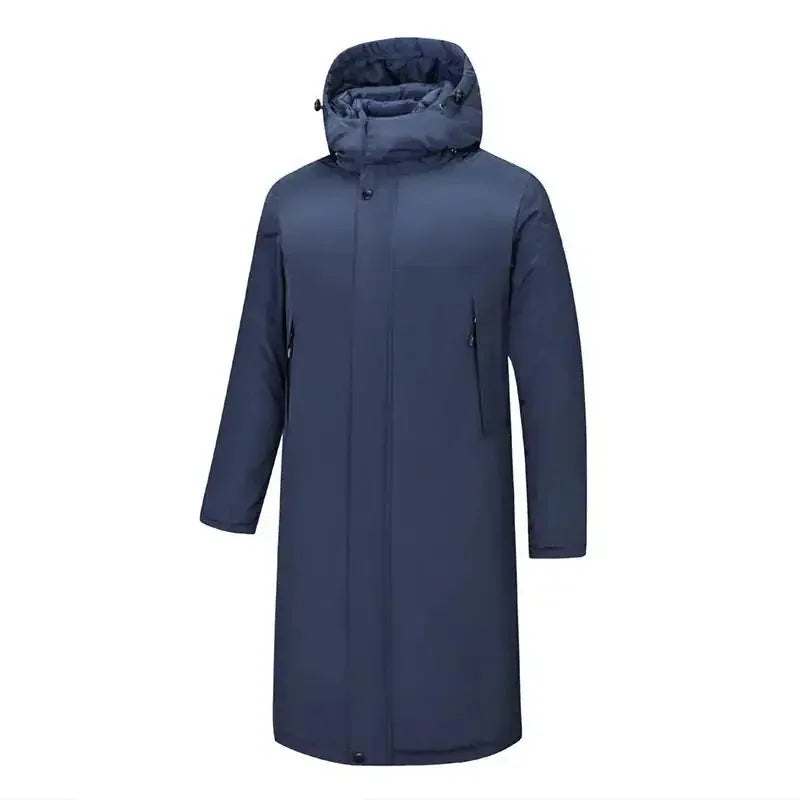 windproof waterproof jacket | heavy cotton shell coat | long outdoor jacket | ultrasonic cleaning