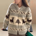 Korean Style New Christmas Atmosphere Zipper Sweater Meifu Market