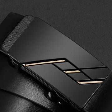 Automatic Leather Buckle Cowhide Casual Business Men's Pant Belt Meifu Market