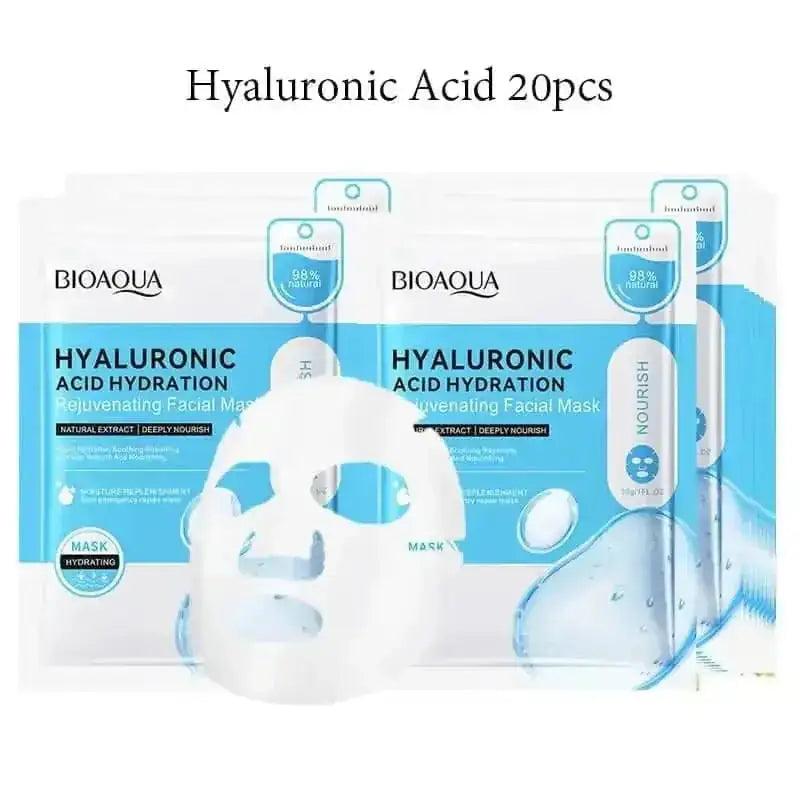snail mucin face mask | hyaluronic acid sheet mask | anti-aging facial mask set | energy saving