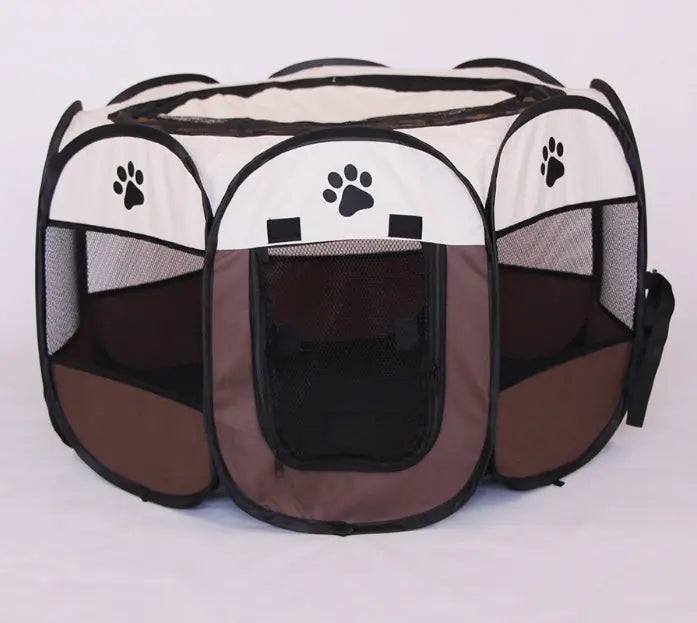 Folding Octagonal Pet Fence Oxford Cloth Cat And Dog Kennel Meifu Market