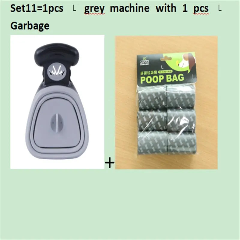 Dog Pet Travel Foldable Pooper Scooper With 1 Roll Decomposable bags Poop Scoop Clean Pick Up Excreta Cleaner Epacket Shipping Meifu Market