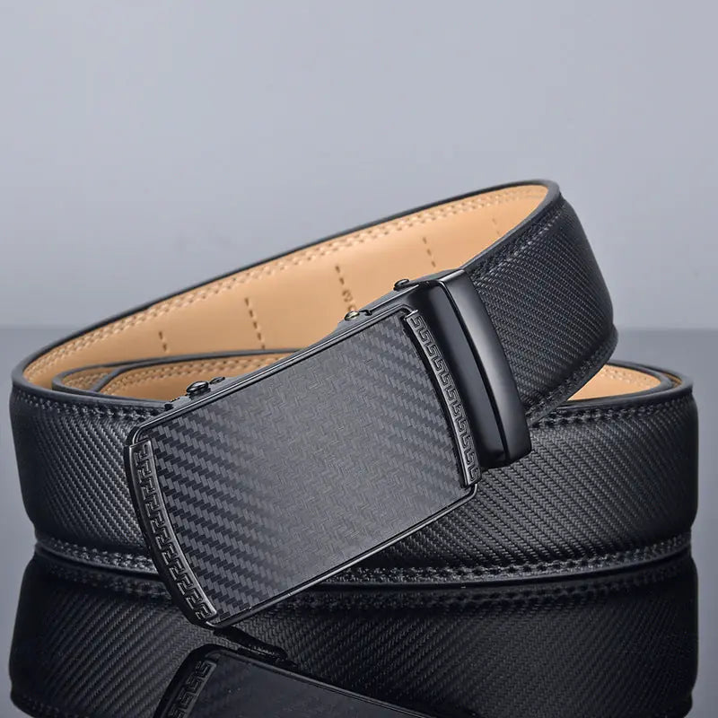 Men's Two-layer Cowhide Comfort Click Belt Meifu Market