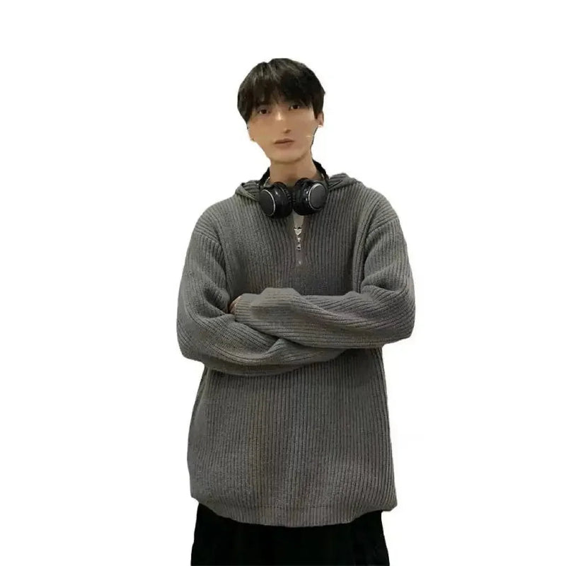 half-zip hoodie for men | premium cotton blend fabric | lightweight fleece lining | ultrasonic cleaning