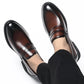 Cowhide Business Formal Wear Men's Slip-on Invisible Height Increasing Leather Shoes Meifu Market