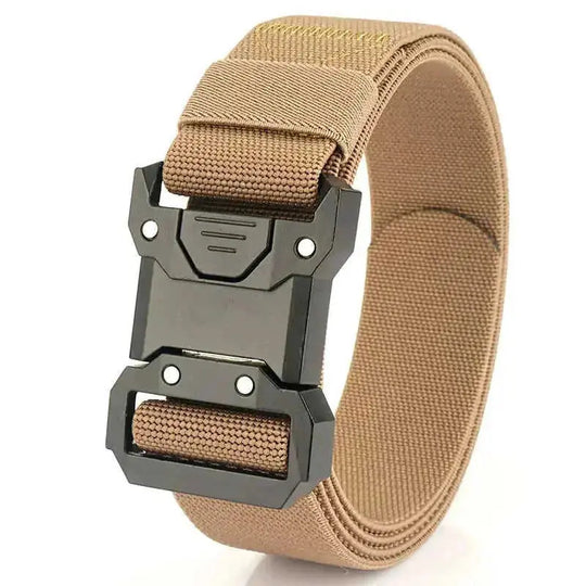 New Quick Release Tactical Release Buckle Braided Elastic Belt Men Sapphire Blue - available style options
