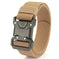 New Quick Release Tactical Release Buckle Braided Elastic Belt Men Sapphire Blue - available style options