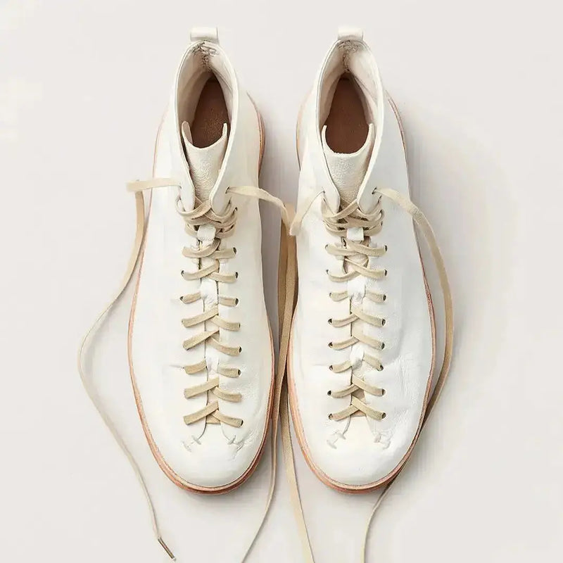 Leather Casual Shoes Platform Boxing Board Shoes Meifu Market