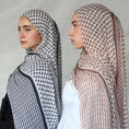 lightweight chiffon scarf | breathable plaid shawl | large square scarf | ultrasonic cleaning