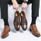 Square Toe Men's Breathable Business British Style Niche Leather Shoes Meifu Market