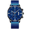 stainless-steel mesh band | 40mm case diameter | sapphire crystal glass | energy saving