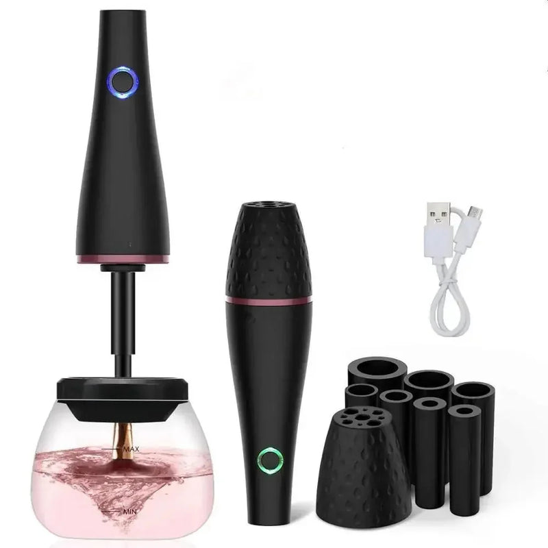 electric makeup brush cleaner | ultrasonic cleaning technology | usb rechargeable brush cleaner | ultrasonic cleaning
